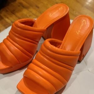 Circus by Sam Edelman Vibrant Orange Mules